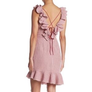 WAYF Ruffled Asymmetrical Hem mini dress size XS